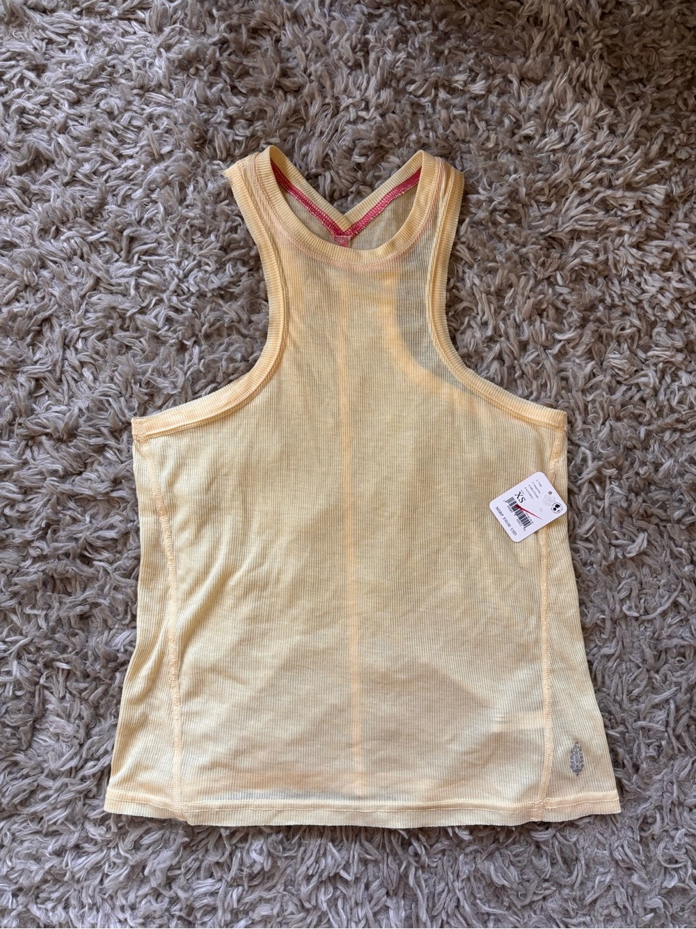 Magnolia Soft Ribbed Pale Yellow Tank